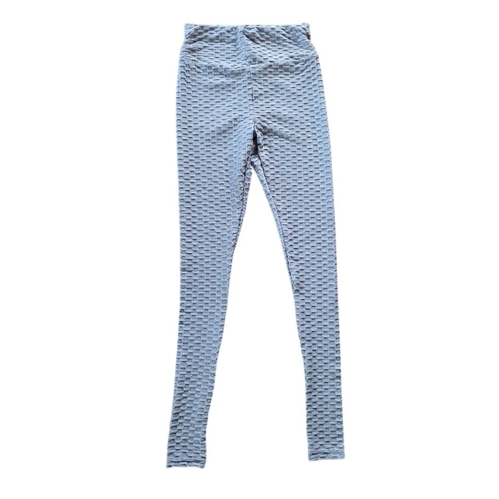 Fashion Nova Grey Honeycomb Leggings Scrunch Butt Lift Women XS Athleisure Gym